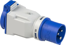 PCE CEE-Adapter 16A 3p 6h auf Schutzkontaktsteckdose (franz./belg.) IP44