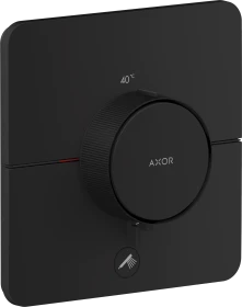 Hansgrohe Axor ShowerSelect ID softsquare Thermostat für 1 Verbraucher und einen zusätzlichen Abgang mattschwarz