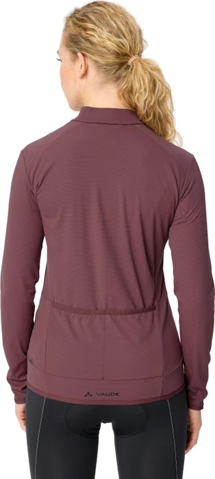 Vaude Matera FZ II Trikot langarm ruby dusk (Damen)