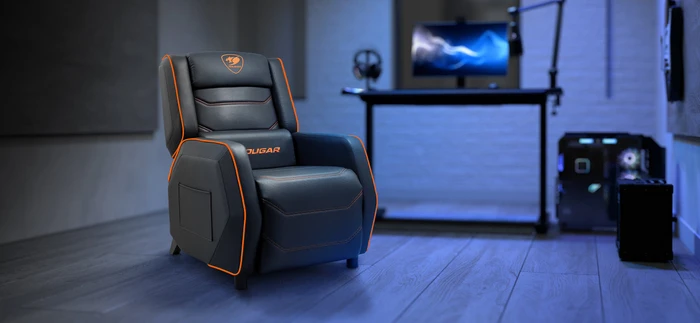 Cougar Ranger S Gaming-Sofa, schwarz/orange