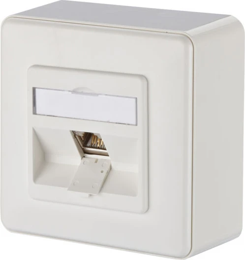 Metz Connect E-DAT modul 1 Port AP Cat.6A, reinweiß