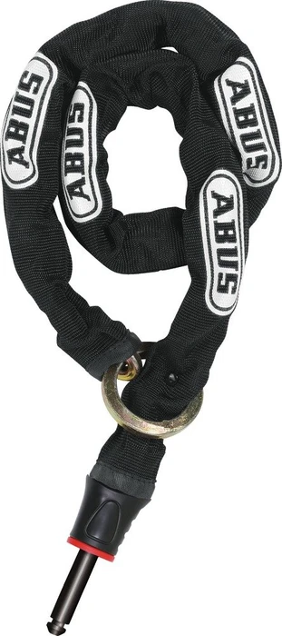 ABUS Pro Shield XPlus 5955 NR + Stahlkette 6KS/85 + Tasche ST5950 Rahmenschloss, Schlüssel schwarz