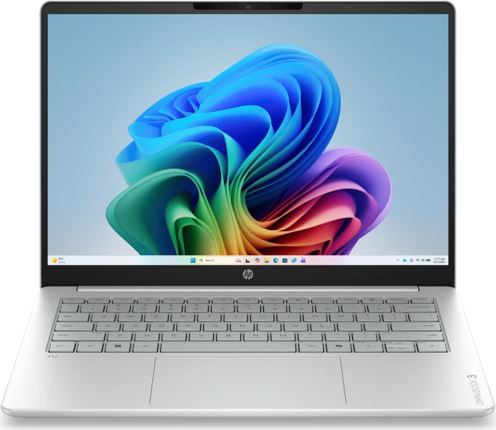 HP OmniBook 3 14-hz0351ngx, Glacier Silver, Snapdragon X - X1-26-100, 16GB RAM, 512GB SSD, DE