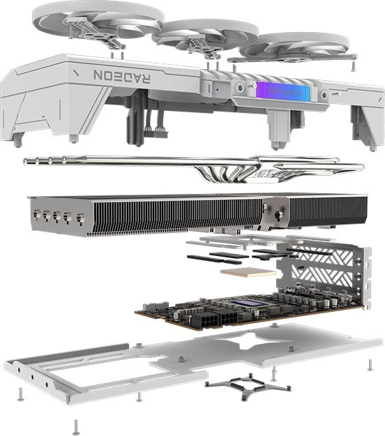 Sapphire Pure Radeon RX 9070 XT, 16GB GDDR6, 2x HDMI, 2x DP, lite retail