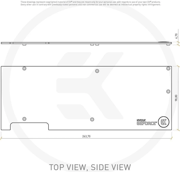 EK Water Blocks Classic Line EK-FC RTX 2080 +Ti Classic Backplate schwarz
