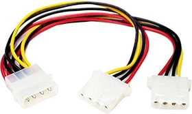 StarTech Stromstecker Stecker 4-Pin auf 2x Buchse 4-Pin Y-Kabel (PYO2L)