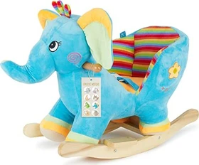 Bieco Schaukeltier Baby Elefant blau
