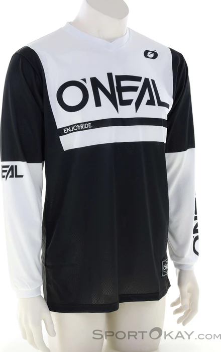 O'Neal Element Threat Air Trikot langarm schwarz/weiß (Herren)