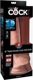 Pipedream King Cock Plus 8" Triple Density Cock with Balls