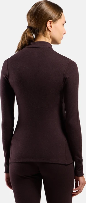 Odlo Natural Merino 260 Baselayer Half Zip Funktionsshirt langarm fudge (Damen)