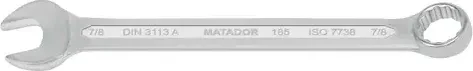 Matador 0185 Ring-Maulschlüssel zöllig, 7/8"x300mm