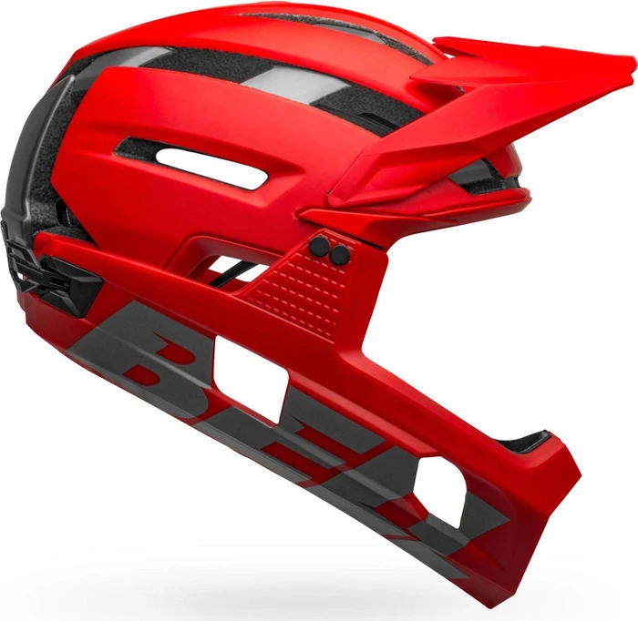 Bell Super Air R MIPS Fullface-Helm matte/gloss red/gray