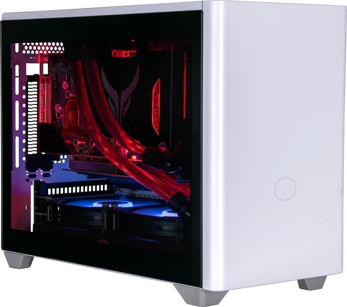Cooler Master MasterBox NR200P, weiß, Glasfenster, Mini-ITX