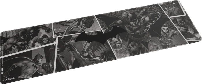 Trust Gaming GXT 758BM XXL Gaming-Mauspad, 930x300mm, Batman Edition, Motiv schwarz/weiß