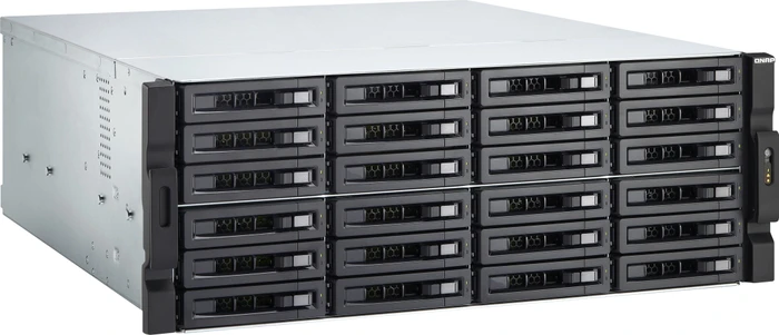 QNAP Turbo Station TS-2483XU-RP-E2136-16G 168TB, 16GB RAM ECC, 2x SFP+ 10Gb/s, 4x RJ-45 1000Base-T, 4HE