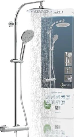 Schütte Madura Fresh Regendusche schwarz matt