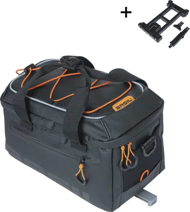 Basil Miles Tarpaulin MIK Gepäcktasche schwarz/orange