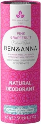 Ben & Anna Pink Grapefruit Papertube Deodorant Stick, 40g