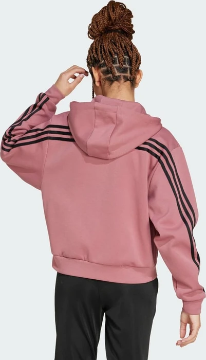 adidas Future Icons 3-Streifen Hoodie preloved crimson (Damen)
