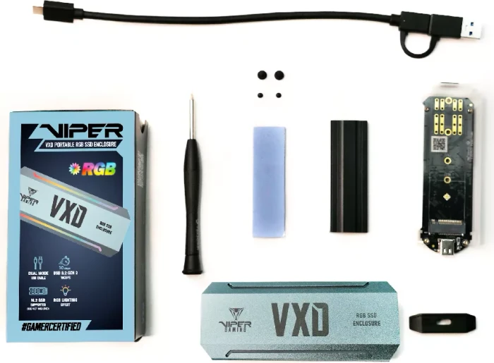 Patriot Viper VXD M.2 Enclosure, USB-C 3.1