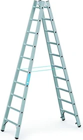 Zarges Coni B Alu 2-tlg. Stehleiter, 2x 10 Stufen