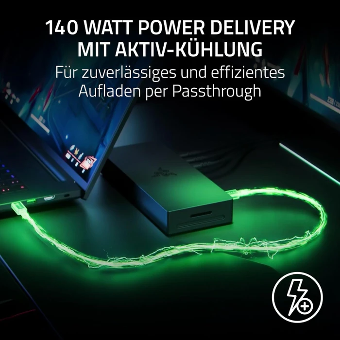 Razer Thunderbolt 5 Dock, schwarz, EU, Thunderbolt 5 [Buchse]