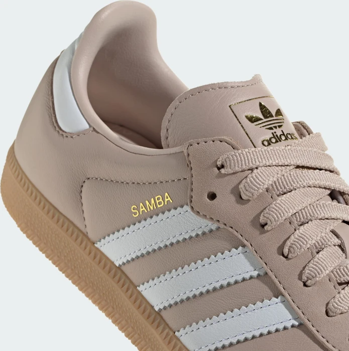 adidas Samba OG wonder taupe/cloud white/gold metallic