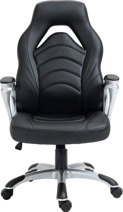 CLP Foxton Kunstleder Gamingstuhl, schwarz