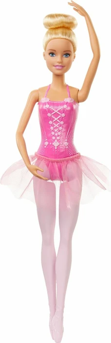 Mattel Barbie - Ballerina Barbie im Ballerina-Outfit mit Tutu und Spitzenschuhen blond