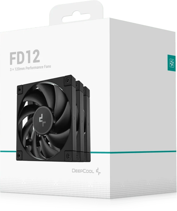 DeepCool FD12, schwarz, 120mm, 3er-Pack