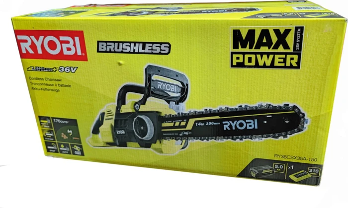 Ryobi RY36CSX35A-150 Akku-Kettensäge inkl. Akku 5.0Ah (5133004596)