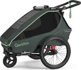 Qeridoo Kidgoo 2 Fahrradanhänger forest green (Modell 2026)
