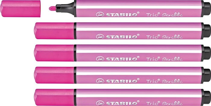 STABILO Trio Scribbi rosa, 5er-Pack