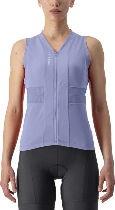 Castelli Anima 4 Trikot ärmellos violet mist/ivory (Damen)