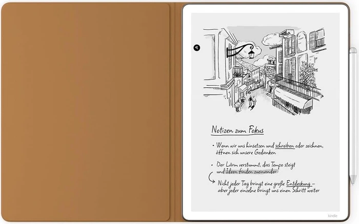 Amazon Schutzhülle für Kindle Scribe, Leder, karamell