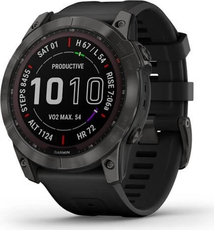 Garmin Fenix 7X Sapphire Solar slate grey titanium/black