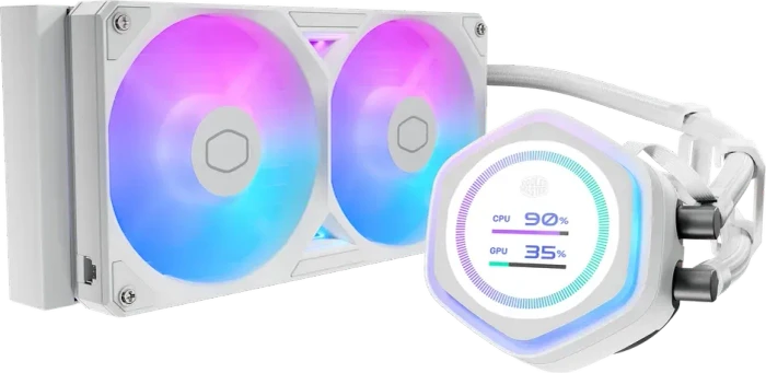 Cooler Master MasterLiquid 240 Atmos II LCD, weiß
