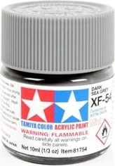 Tamiya Acrylic Paint XF-54 dark sea grey, 10ml