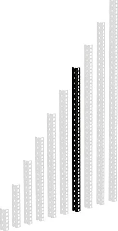 Adam Hall 19" Rail Rack 14, Rackschiene, schwarz, 14HE