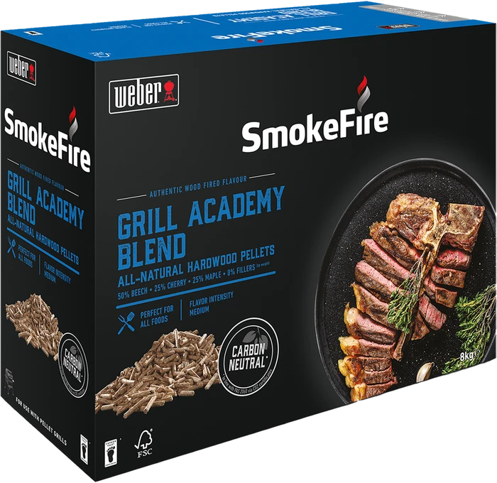 Weber SmokeFire Räucherpellets Grill Academy Blend, 8kg