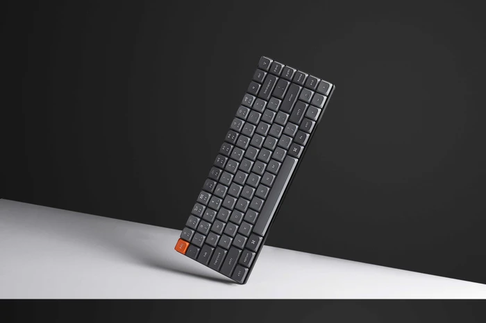 Keychron K3 Max, grau, LEDs RGB, hot-swap, Gateron LOW PROFILE 2.0 RED, USB/Bluetooth, US