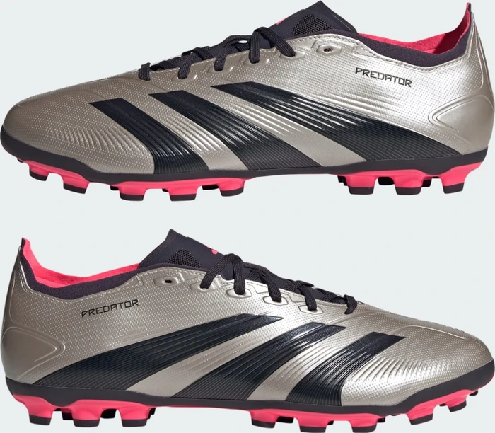 adidas Predator League AG platinum metallic/aurora black/turbo