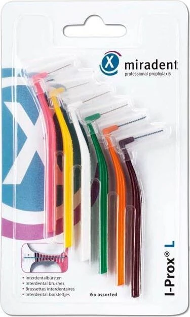 Miradent I-Prox chx Interdentalbürste sortiert, 6 Stück