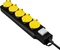 LogiLink Outdoor Steckdosenleiste, 5-fach, 1.5m, schwarz/gelb Vorschaubild