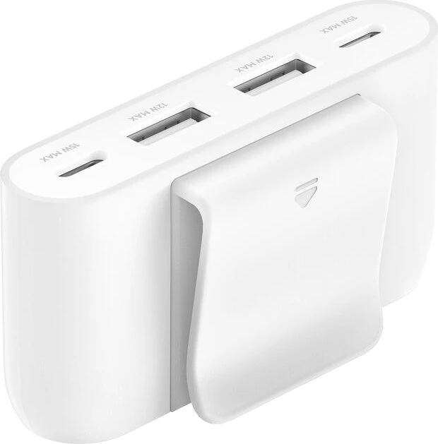 Belkin BoostCharge 4-Port USB Splitter, weiß, USB-C [Stecker]