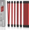 EZDIY-FAB Cable Extension Kit, 1x 24-Pin, 1x 4/8-Pin ATX, 2x 6-Pin PCIe, 16AWG, 2x 8-Pin PCIe, 16 AWG Nylon, rot/schwarz Vorschaubild