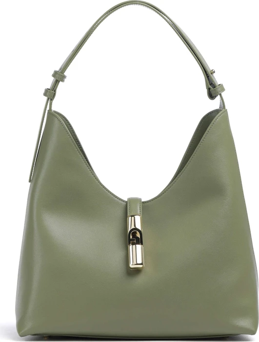 Furla Goccia M Schultertasche avocado