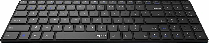 Rapoo Multi-mode Wireless Keyboard E9100M, schwarz, USB/Bluetooth, DE