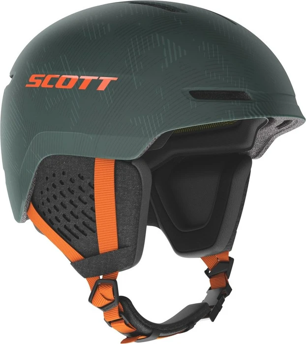 Scott Track Plus Helm sombre green/pumpkin orange