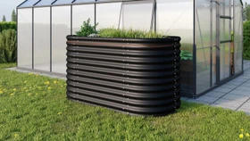 Vitavia Vita 858 Basic Hochbeet oval 162x82cm schwarz